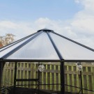 Nyhet! Solid Lysthus 6,5 m². Sort eller mørk grønnlakkert aluminium thumbnail