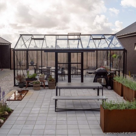 Royale Plus 24 m² sortlakkert aluminium